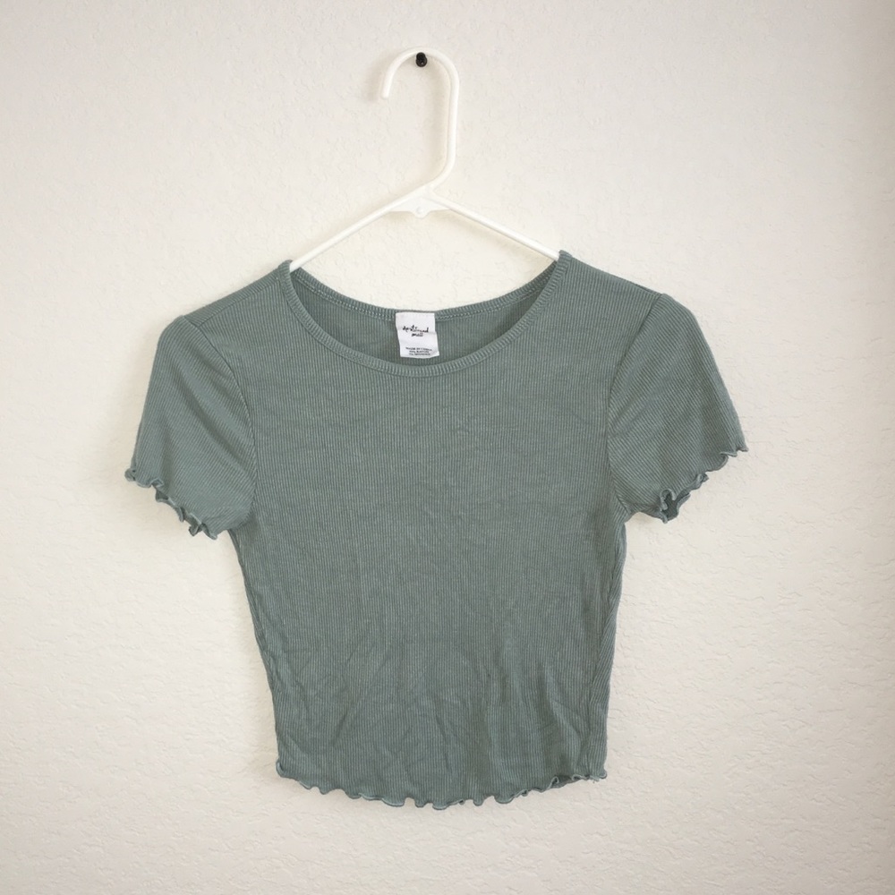 cyan Destined crop top
